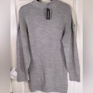 Boohoo Soft Knit Longline Sweater Size M